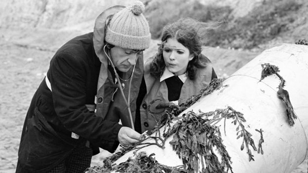 Deborah Watling with Patrick Troughton in a 1968 episode of Doctor Who