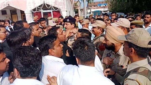 Image result for The protesting lawyers alleged that the Muslim nomads were trying to alter the demographics of Jammu