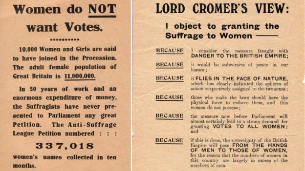 Two anti-suffrage leaflets