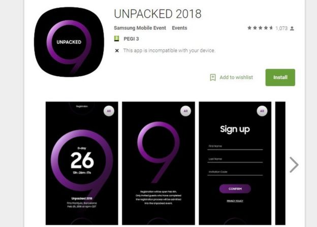 Unpacked app