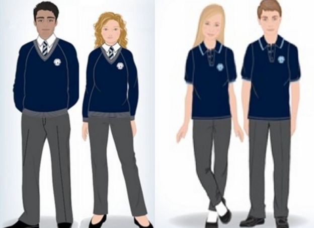 The new uniform at Priory School, Lewes