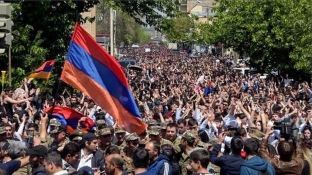 Ermənistanda etirazlar