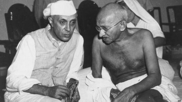 நேருவும் காந்தியும்