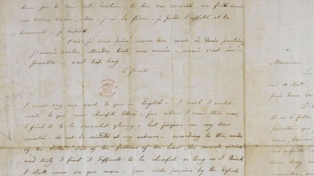 Carta de Charlotte Brontë al profesor Constantin Héger