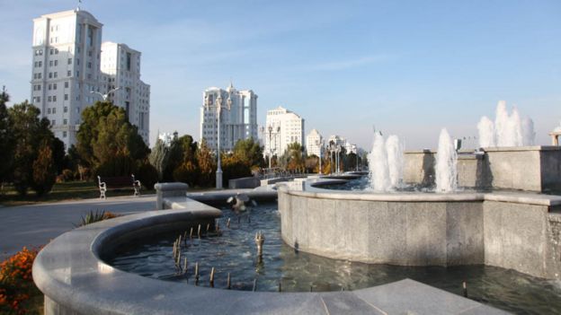 Ashgabat, la capital del país