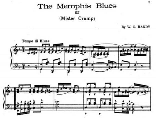Memphis blues - sheet music