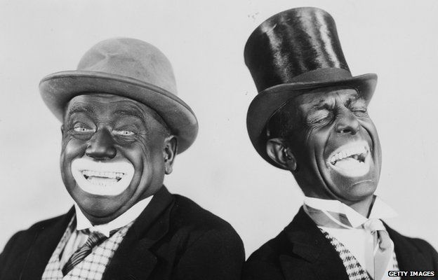 Minstrel show performers Alexander and Mose in 1931