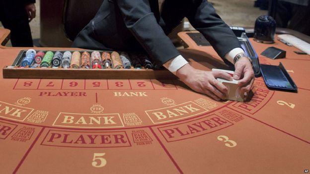 Baccarat table