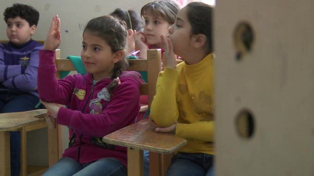 Syrian children in Egypt