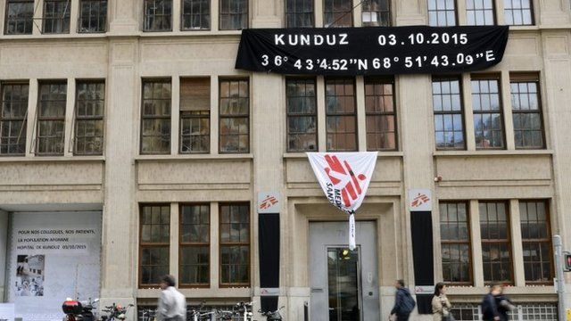 Memorial outside MSF HQ in Geneva