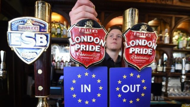 In and Out bar coasters in a pub in London