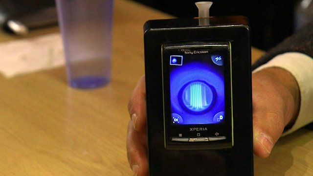 A smartphone looking showing biomarkers