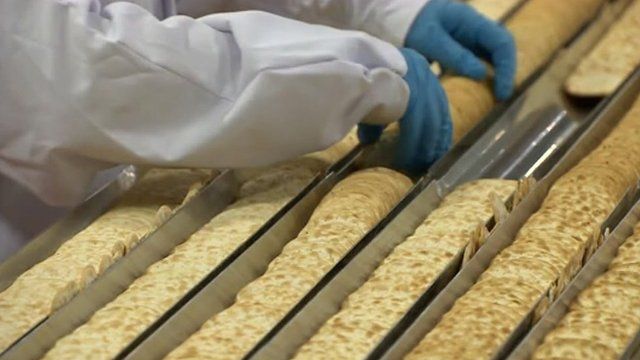 Water biscuit production