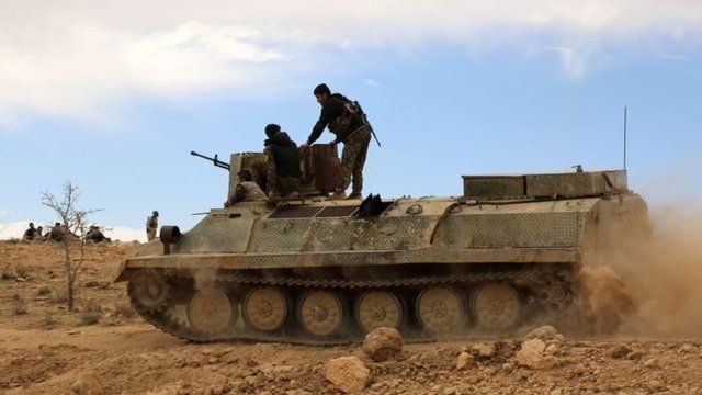 A Syrian Democratic Forces Tank