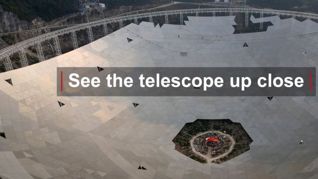 Fast radio telescope under construction, China