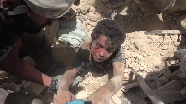 Ahmad was rescued from the rubble