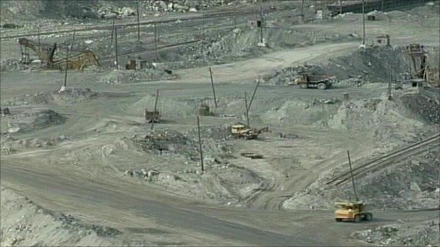 Asbestos quarry in Russia