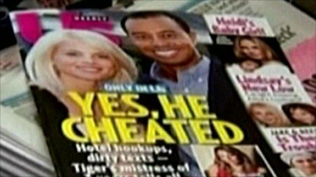 An American magazine headline: "Yes he cheated"