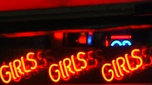 Lap-dancing club sign