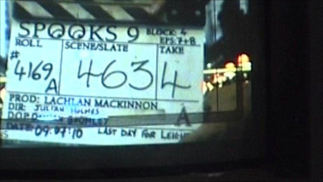 Spooks clapper board