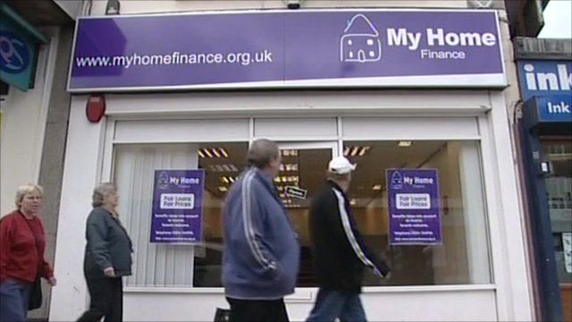 Exterior of My Home Finance shop