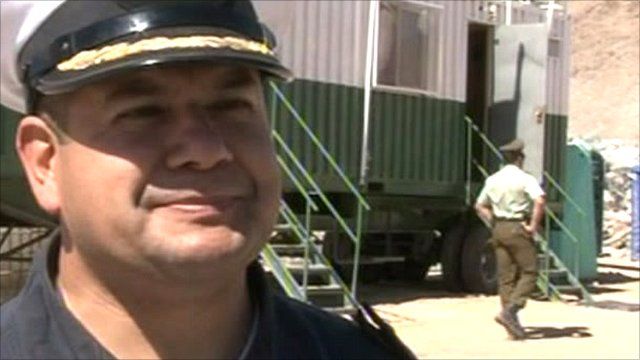 Chilean Navy medical specialist Andres Llarena