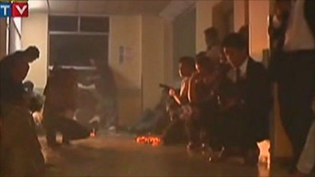 Siege inside hospital