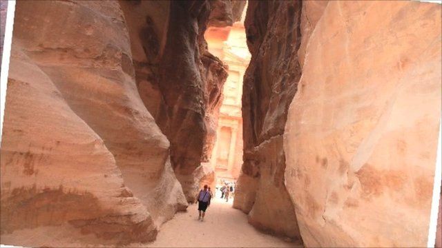 The ruins at Petra