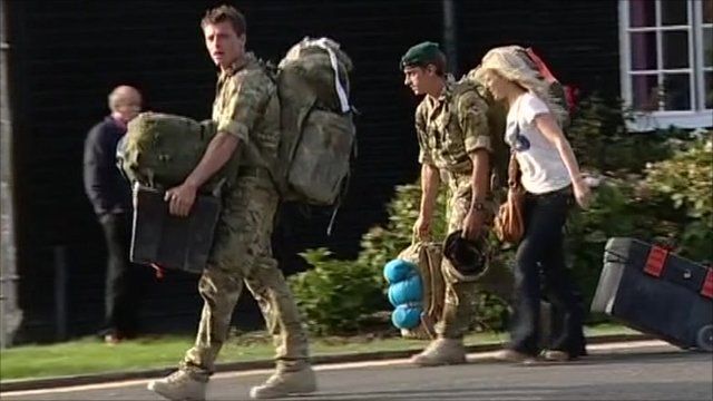 Royal Marines from 40 Commando returned to the UK