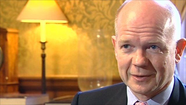 Foreign Secretary William Hague