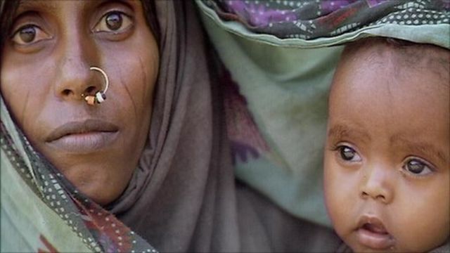 Mother and baby in Ethiopia