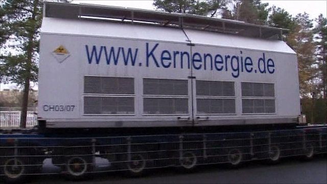 Water truck entering Gorleben