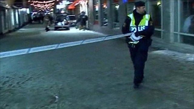 Police seal off scene of the explosions