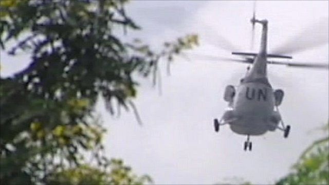 UN helicopter