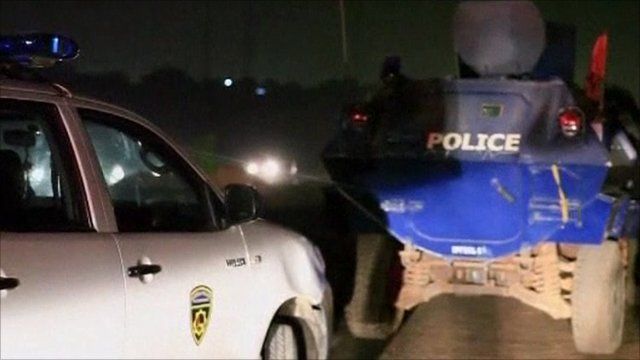 Police armoured vehicle
