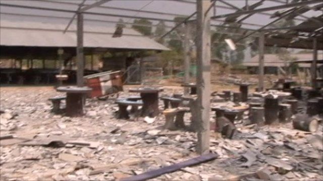 Burned out school
