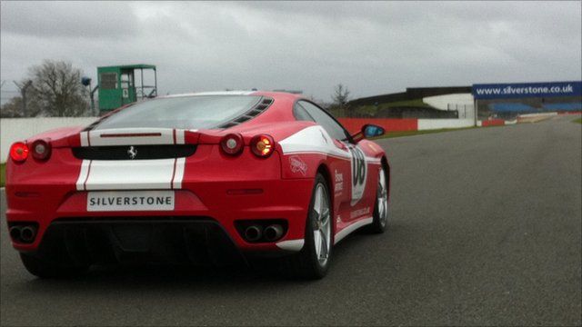 A Ferrari at Silverstone