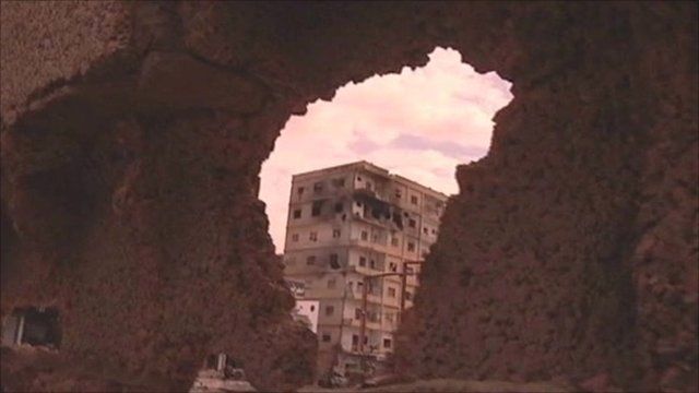 Damaged building