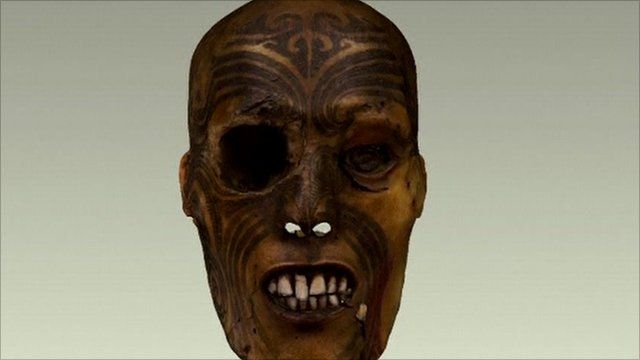 Maori warrior head