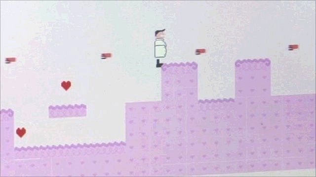 A screenshot of a video game developed at Babycastles' game jam