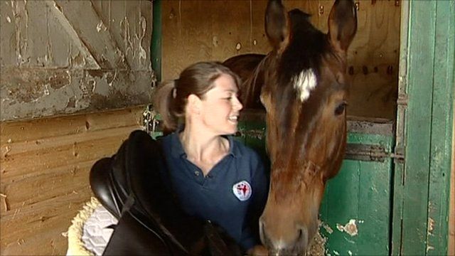 Ruth MacCarthy with new horse Carlos