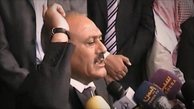 Yemen's President Ali Abdullah Saleh