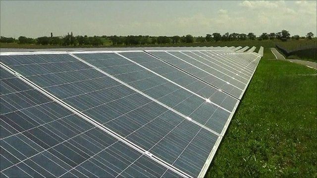 Solar power plant in Ukraine