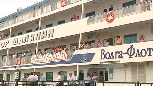 River boat in Russia