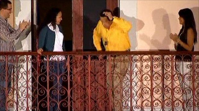President Chavez dancing