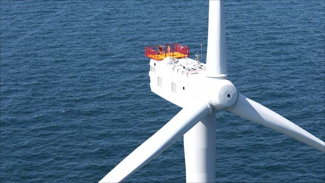 On top of a turbine