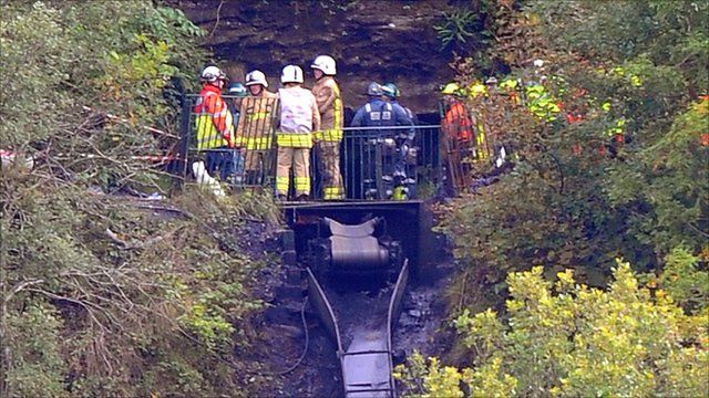 Rescue workers