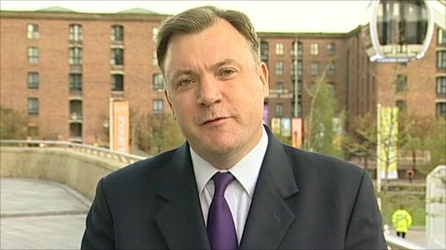 Shadow chancellor Ed Balls