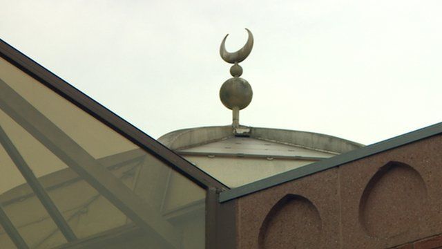 Close up of Glasgow mosque