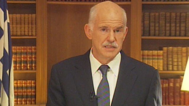 Greek Prime Minister George Papandreou